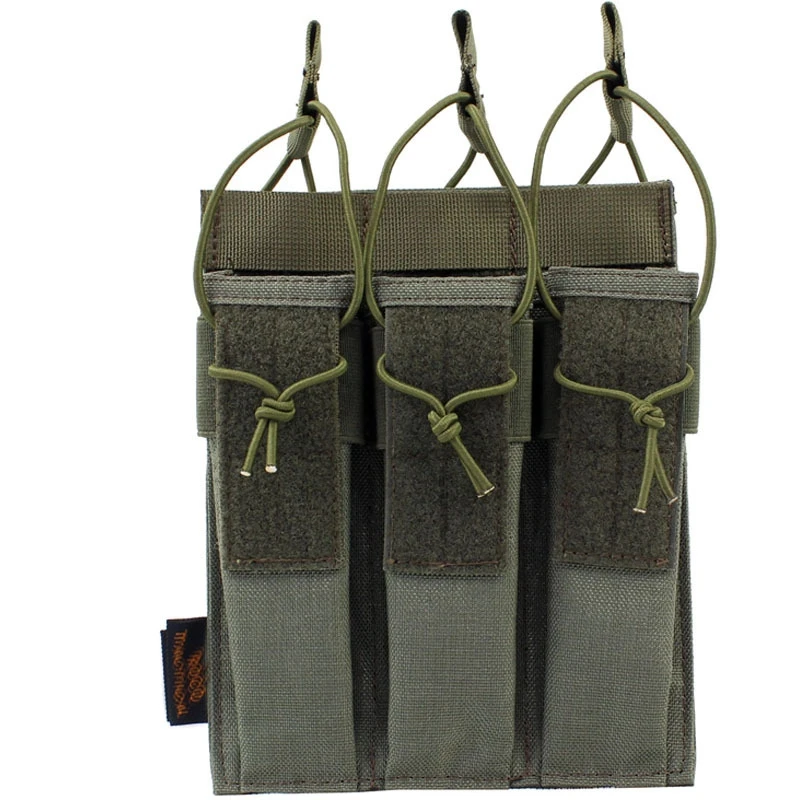 Bolsa táctica Triple para revistas Mp5, accesorio para chaleco Molle de caza, arp9 Mag, soporte para PAMG PS90 MPX