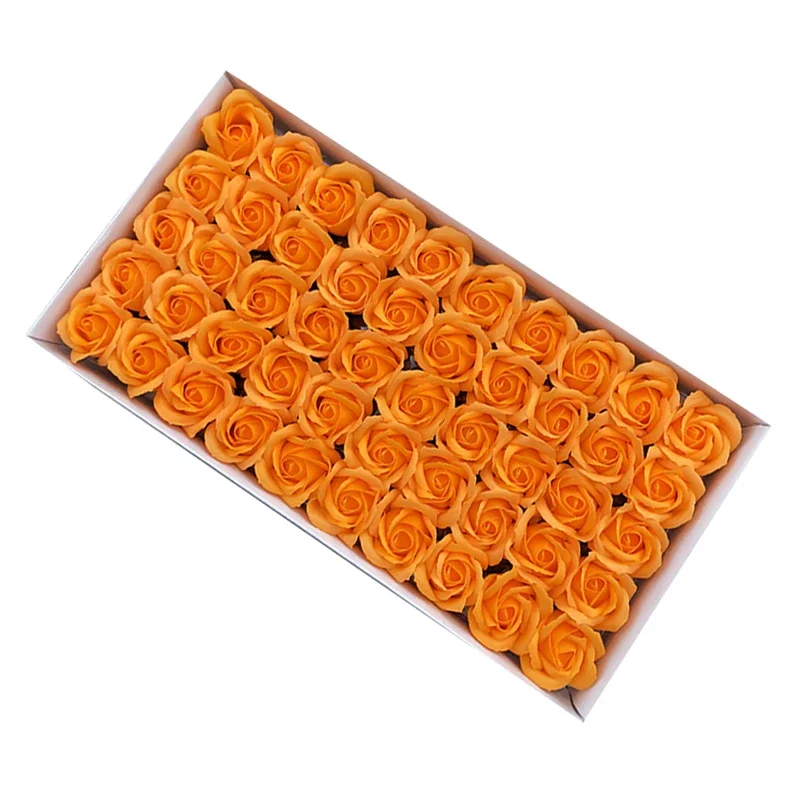 50 Stück künstliche Seifenrosen, Blumenkopf, Durchmesser 4,5 cm, Schönheit, Hochzeit, Valentinstag, Geschenk, Rosen, Blumenstrauß, Zuhause, Party, Dekoration, Blume