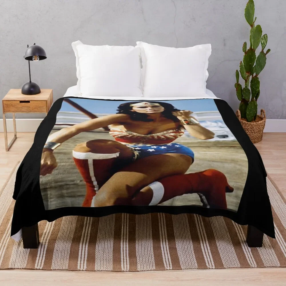 

Lynda Carter Throw Blanket Bed linens Sofa Quilt Blankets