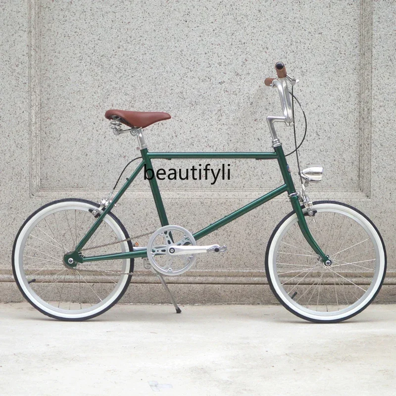 

20-Inch Dark Green Men's and Women's Retro Ferry Bicycle Lightweight Bicycle City Commuter