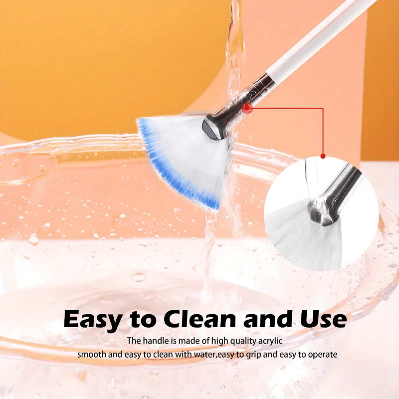 Ensemble de pinceaux de maquillage avec manche, 4 pièces, pour masque facial, surligneur, pour fond de teint, pour dames