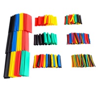 127pcs 140pcs 328Pcs 530PCS Set Polyolefin Shrinking Assorted Heat Shrink Tube Wire Cable Insulated Sleeving Tubing Set 2:1