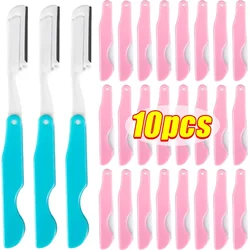Folding Eyebrow Trimming Knife Portable Blade Hair Removal Cutters Anti-Scratch Razor Makeup Tools Professiona Facial Scraper