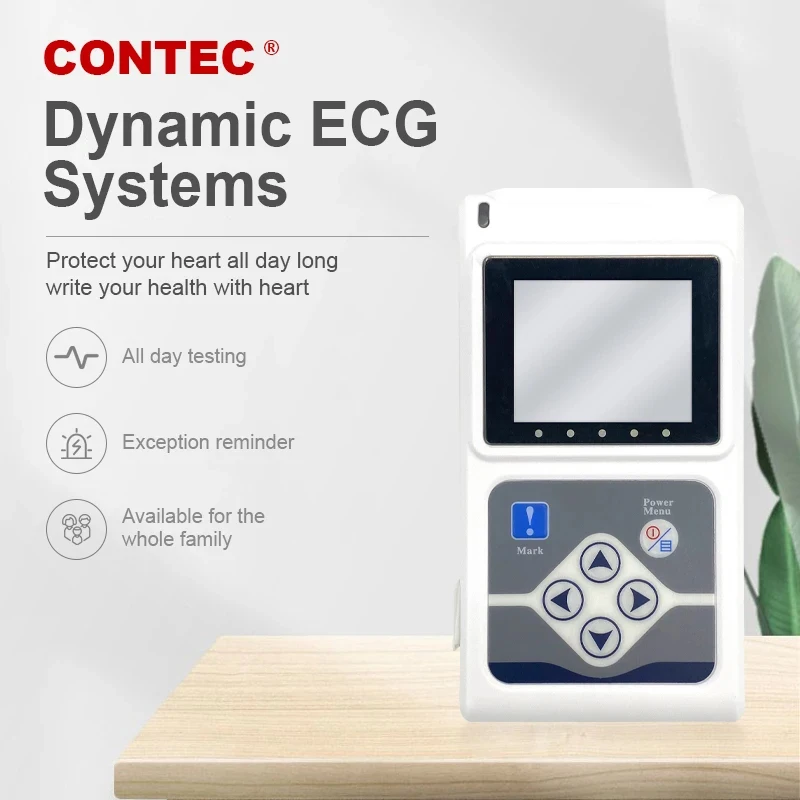 CONTEC TLC5000 12 Channel ECG Holter ECG 24 Hours Holter EKG Monitor Software TLC5000 CONTEC