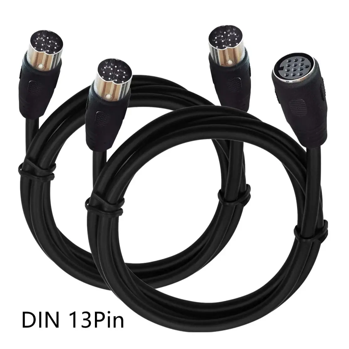 1m 1.5m 3m 13 Pin 13PIN DIN Male to male Extension Cable CD Changer to Head Unit Extension Cable 13pin Wire Car Audo System