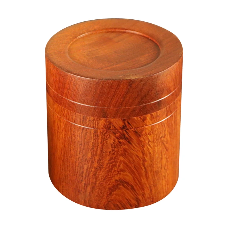 Natural Rosewood Tea Storage Box Chinese Wooden Tea Canister Lid Seal Kitchen Storage Jars Accessories Spice Box Organizer