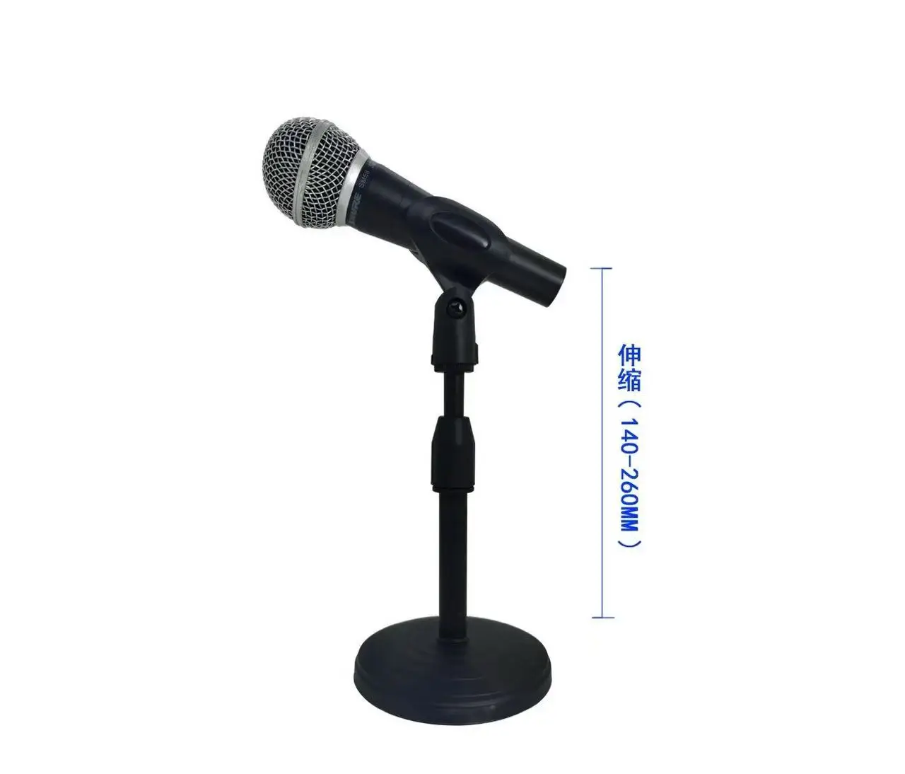 360° Rotating Recording Microphone Holder Universal Adjustable Mini Desk Microphone Stand Sturdy Extendable