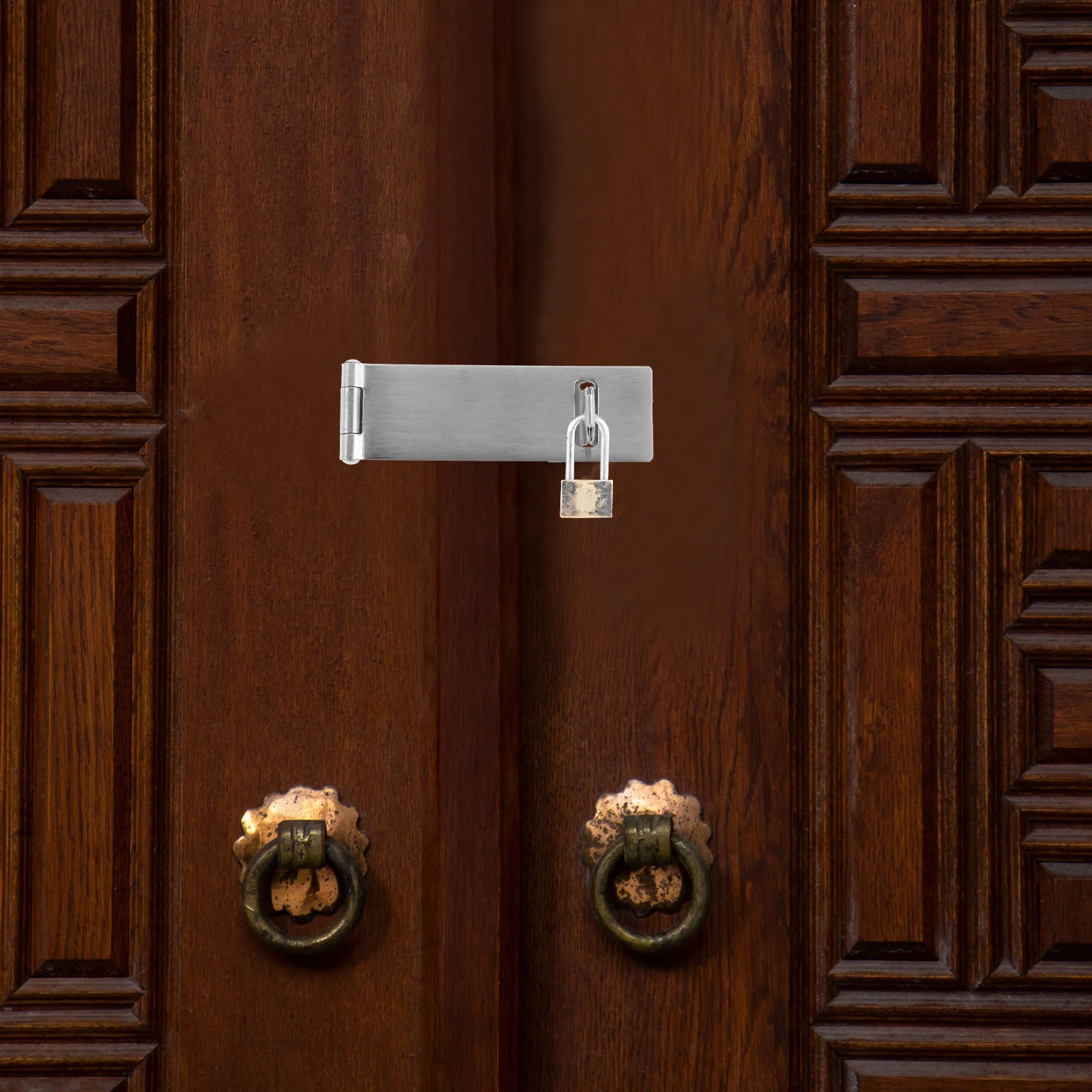 

6 set Hasp Stainless Steel For Padlock Latch For Door Outdoor Latches Indoor Shed Cabinet Padlock Latch Hardware