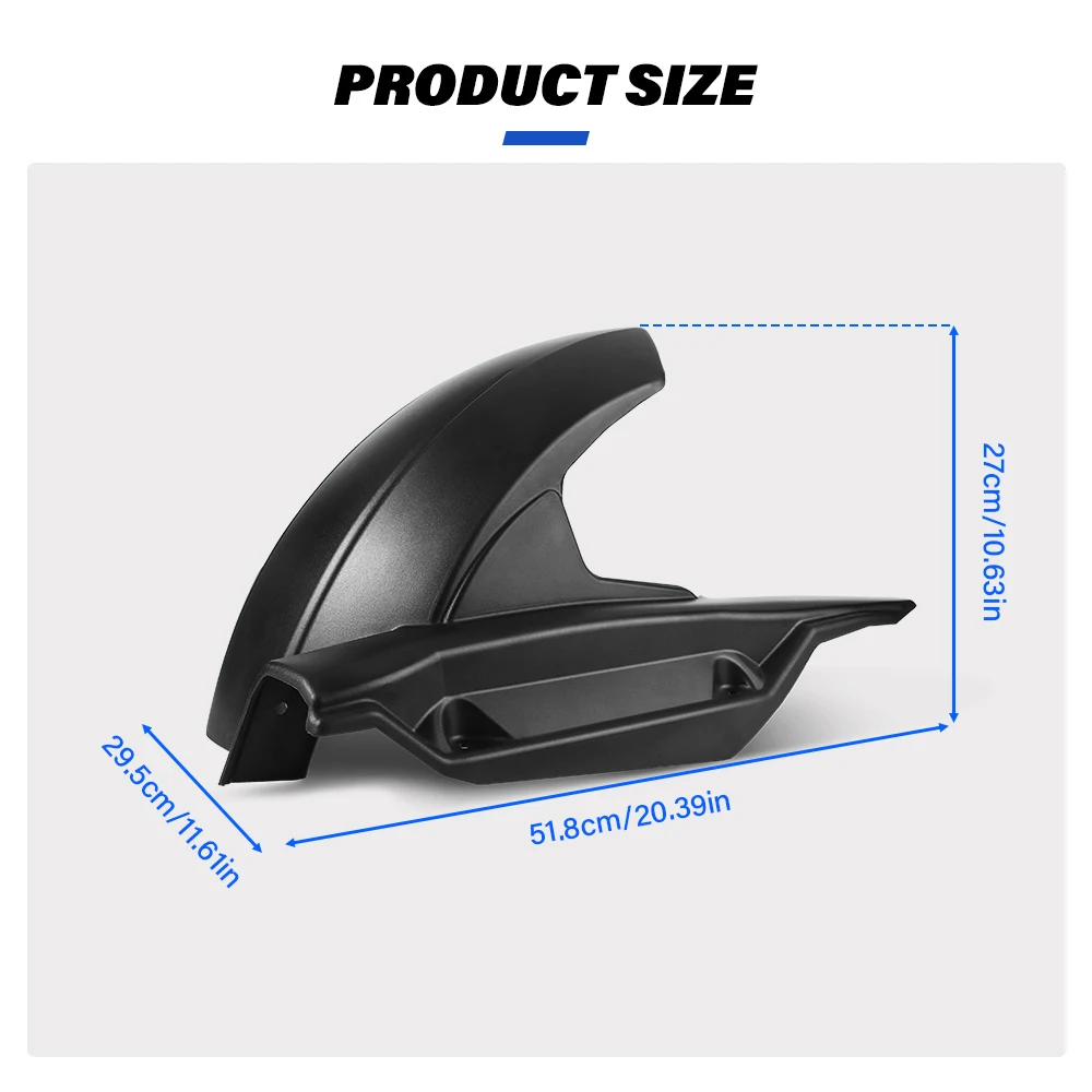 Hugger Rear Fender HUGGER EXTENSION Splash Guard  FOR HONDA XL 750 TRANSALP 2023- CRF 1100 L AFRICA TWIN/ADVENTURE SPORTS 2024- - view 2