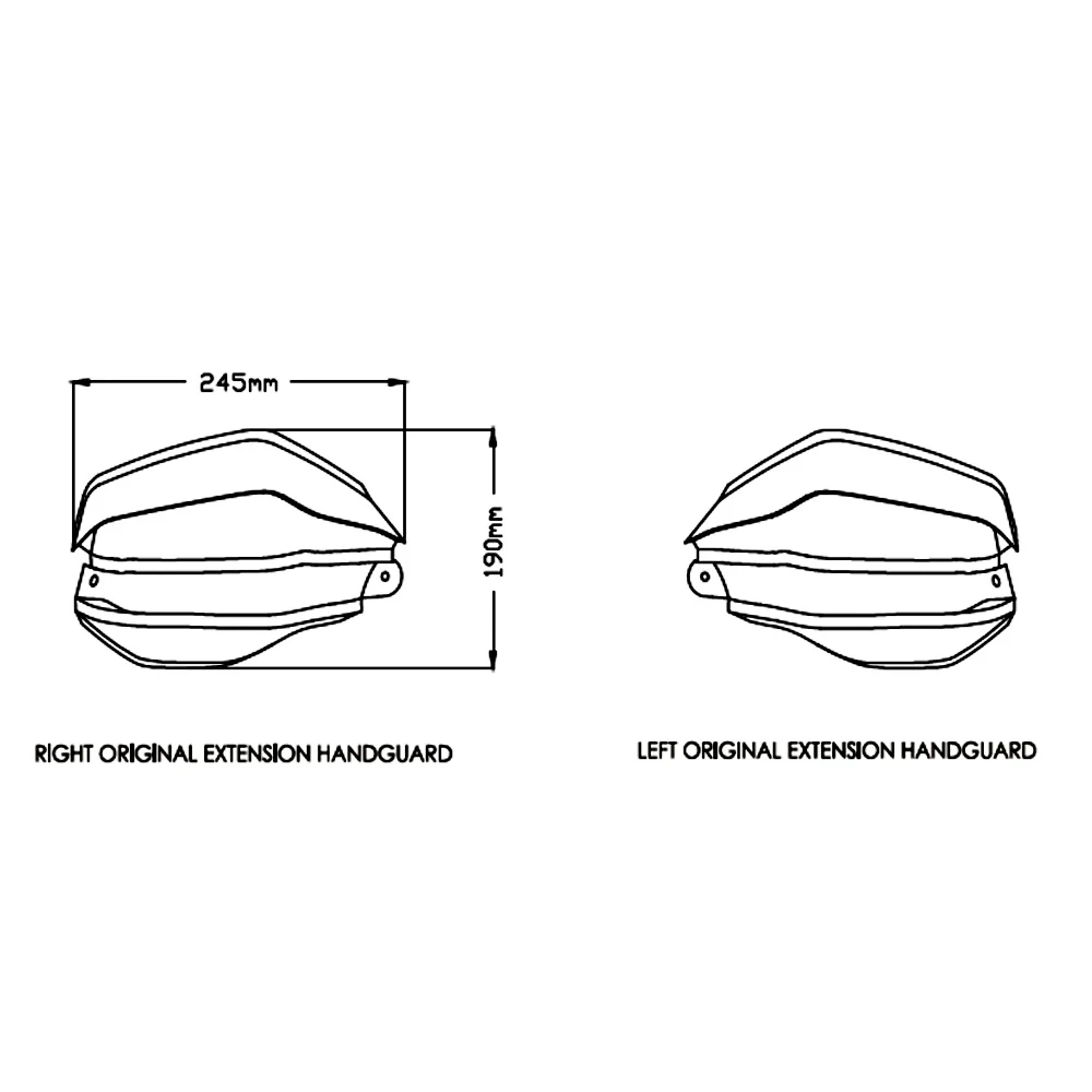 FOR Honda CRF-1100L Motorcycle Windshield Handguard Extensions Hand Shield Protector CRF 1100 L 2020-2022 Africa Twin Adv Sports - view 3