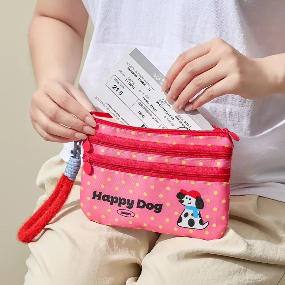 

with Hanging Rope Document Organizing Bag High-capacity Multi-layer ID Card Storage Bag Airplane Check-in Anti-theft