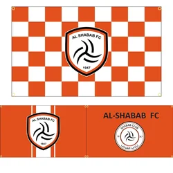 FLAGDOM 60X90CM 90X150CM Saudi Arabia Riyadh City Football Competition Flag Polyester Printed Football Logo Banner For Decor