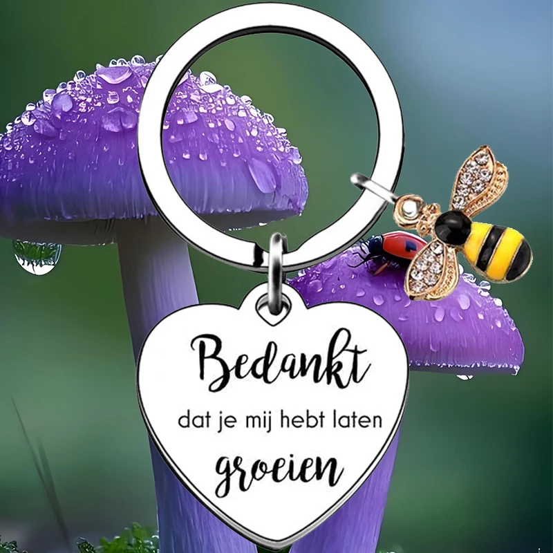 Cuore Olandese Liefste Juf Insegnante Portachiavi Insegnante Regali Di Apprezzamento Regalo Di Compleanno Insegnanti Regalo Di Ringraziamento Portachiavi Per Insegnanti