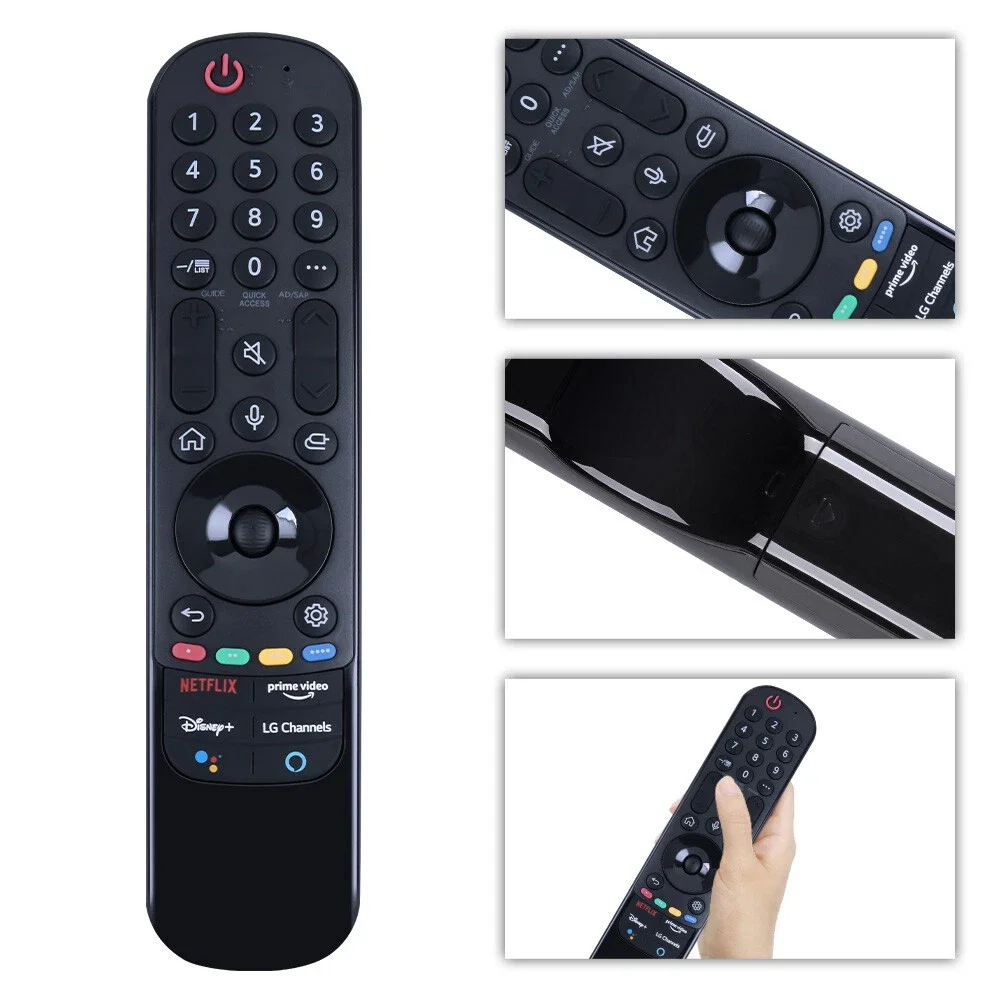 Zamienny pilot głosowy MR20GA, MR21GA, MR22GA, MR23GA, MR24GA, kompatybilny z telewizorami LG OLED i LCD, wyposażony w funkcję wskaźnika. — zdjęcie produktu 2