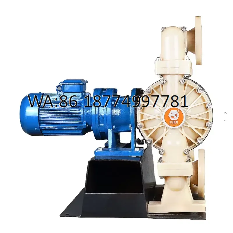 custom DBY3S-80F PVDF Double Diaphragm Pump High Pressure Chemical Resistant 245L/min OEM 1 Year Warranty for Watering Oil