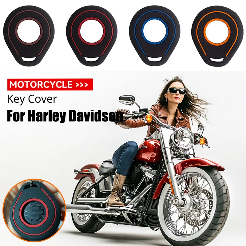 Car Key Case for Harley Davidson Softail Sportster VRSC Touring X48 883 1200 Street Glide Motorcycle Key Cover Holder Keychains