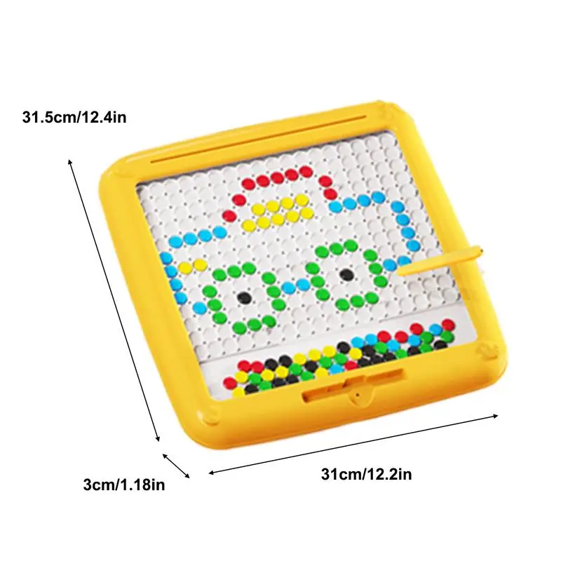 Planche à points magnétiques, jouets de voyage, dessin magnétique et dreyart, jouets préscolaires, grand et fin