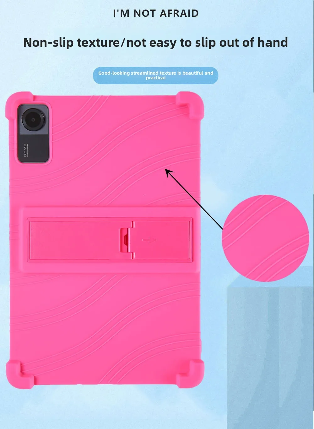 Stoßfeste TPU-Hülle für Redmi Pad SE 11, Vollständiger Schutz mit Ständer und Airbag, Mehrere Farben – Detail 2