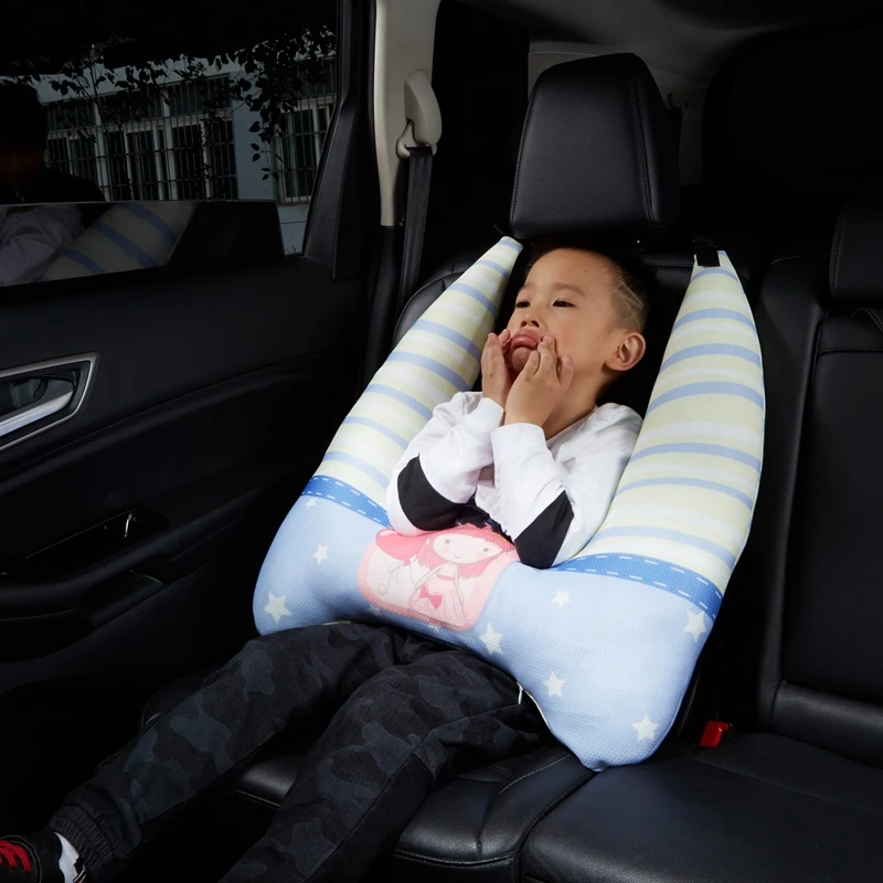 Car Seat Belts Kid Cushion Cartoons Protect Neck Safety Children Traveling Pillow In-Car Supplies