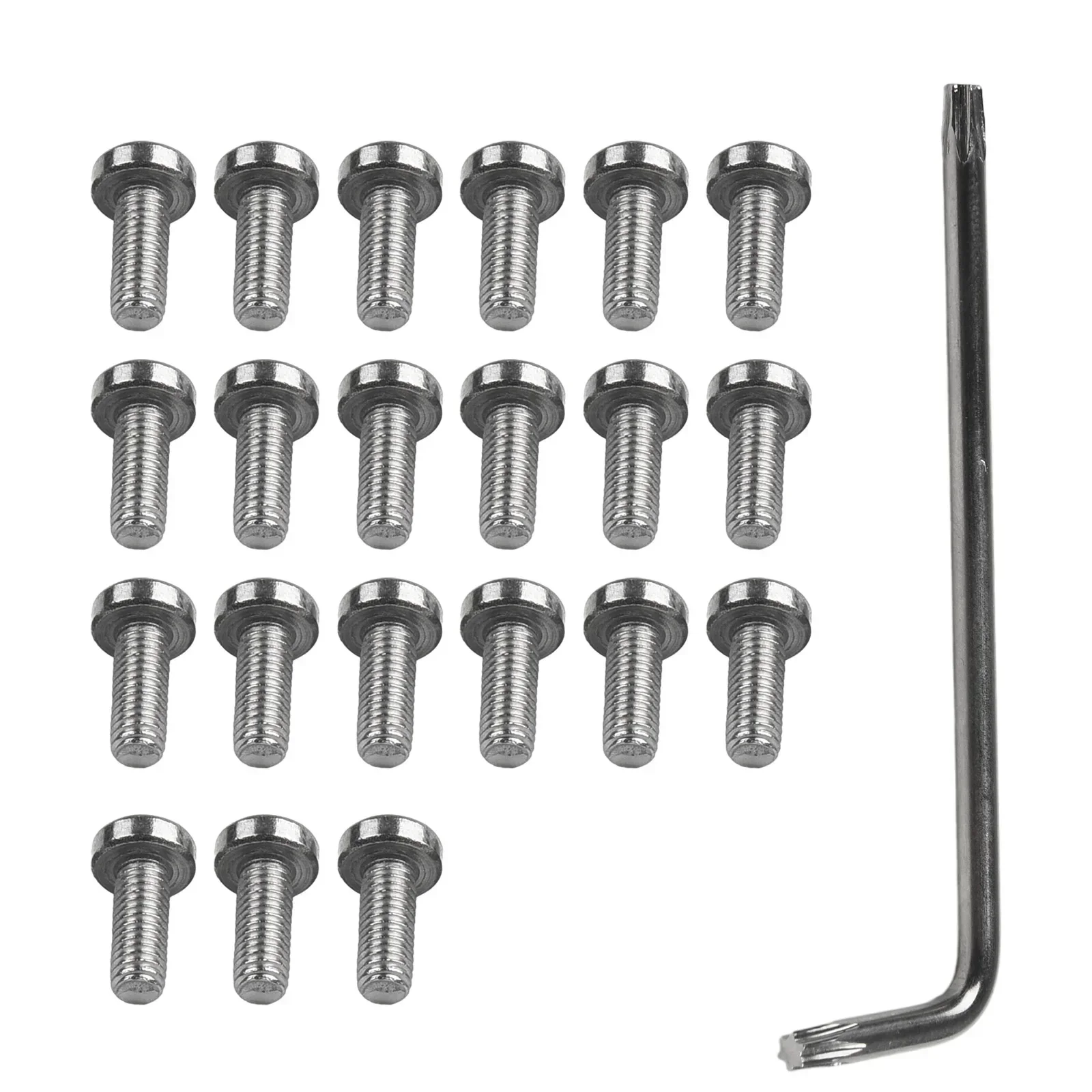 Durable Screws Bottom Cover Screw M3x8cm Screws Steel With Wrench 21Pcs Bottom Battery Cover E Scooter Accessories