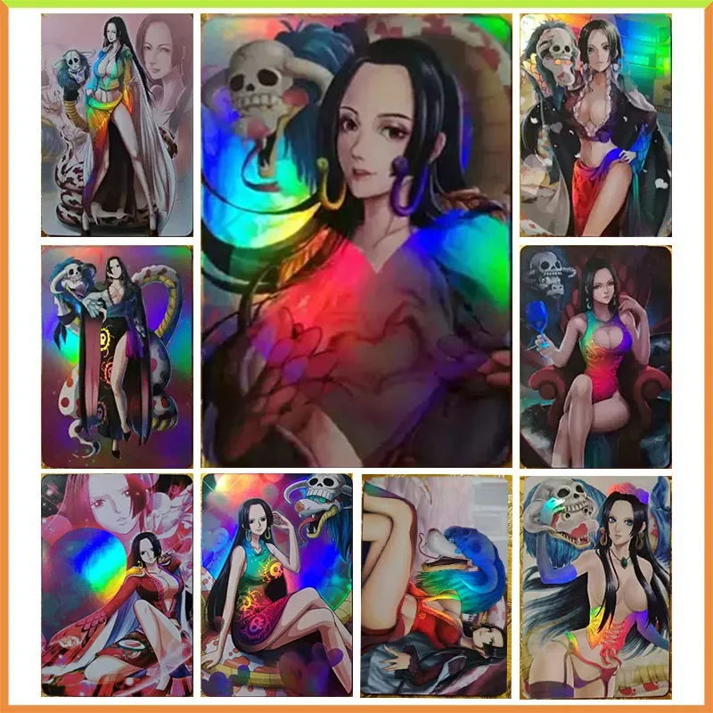 

Аниме История Богини DIY ACG ONE PIECE Боа Хэнкок игра преломление коллекционные карты игрушки для мальчиков подарок на Рождество и день рождения