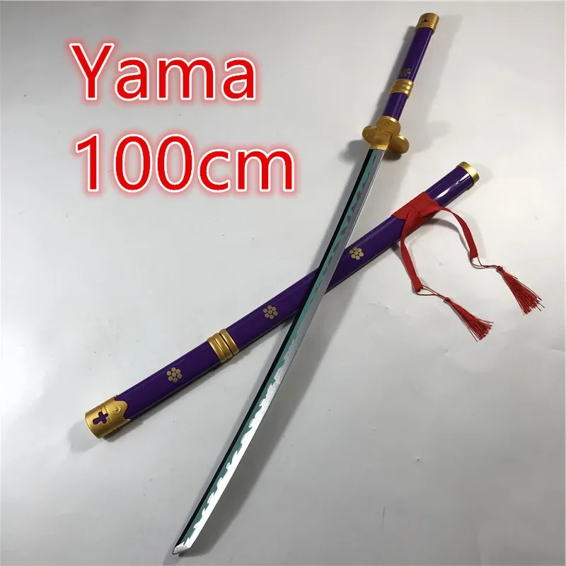 Anime cosplay yama espada arma katana armada 100cm espada ninja faca de madeira samurai espada prop brinquedos para adolescentes