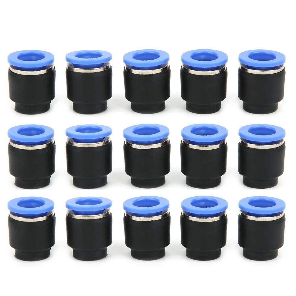 

50PCs Air Pipe Plug Pneumatic Cap Plastic Brass Quick Insert PPF Oval Release Ring Hotel Use