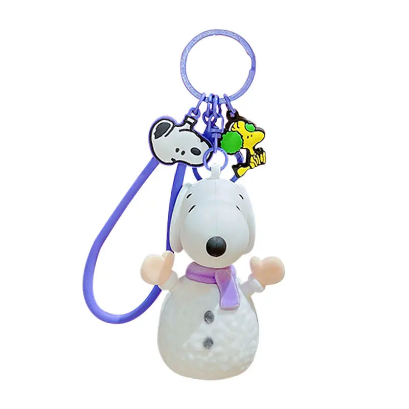 Uroczy, ciepły zimowy breloczek Snoopy, uroczy breloczek z kreskówki dla par, zawieszka do torby szkolnej, mały prezent, prezenty hurtowe