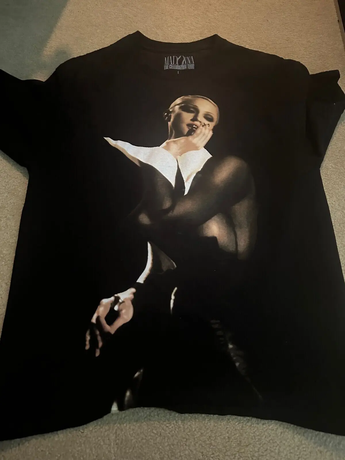 

Madonna Concert Tshirt Black L Official The Celebration Tour Double Sided 2024