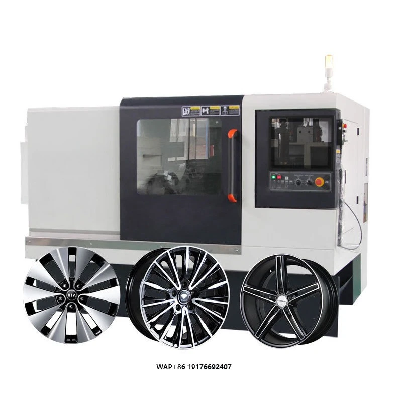 High Precision AWR28SL Slant Bed Diamond Cutting Machine Automatic Alloy Wheel CNC Lathe Machine