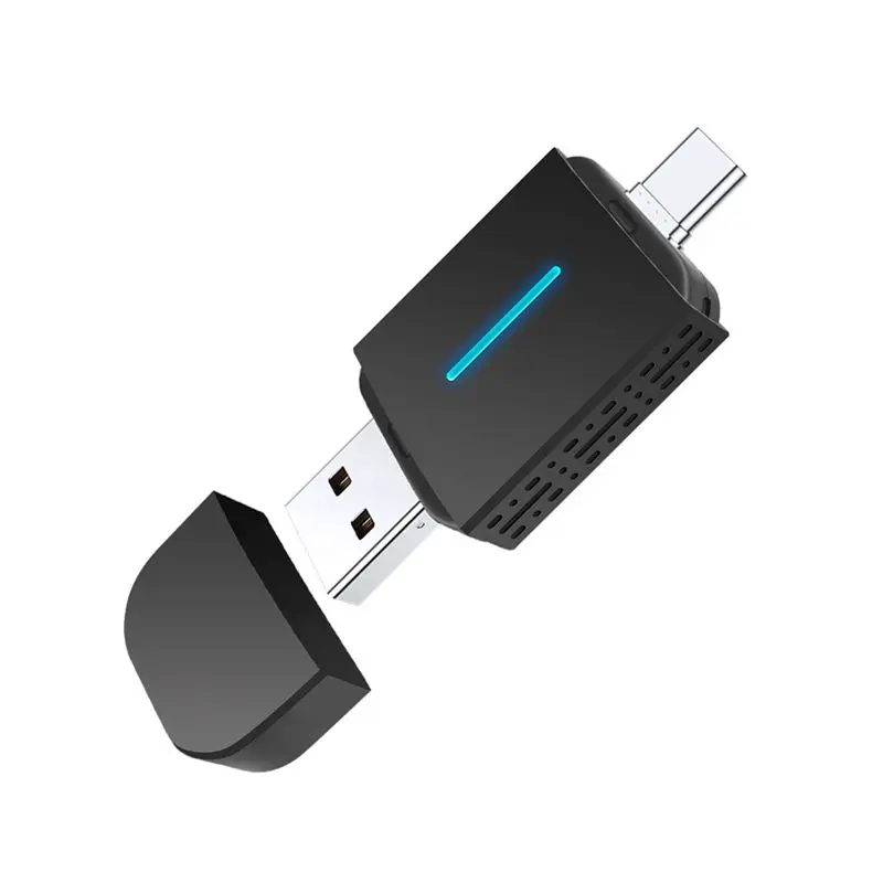 Stable-2 In 1 Carplay Wireless Adapter Wired To Wireless Carplay Box Car Interconnection Box Car Wireless Adapter Plug And Play