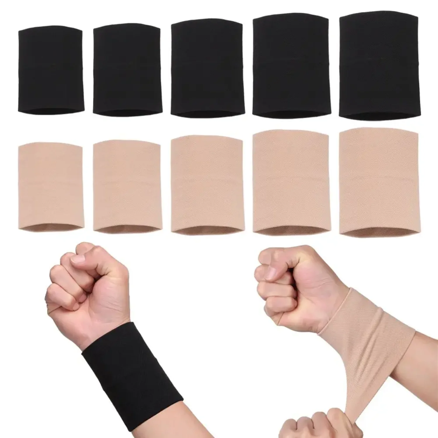 Elastic Wrist Wraps Soft Comfortable Wrist Band Compression Wrist Sleeve Sport Wristbands Sports Safety  Accessories