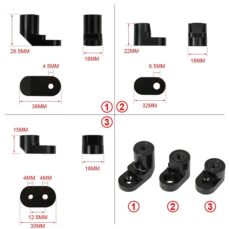 Para modelos Ford Fiesta ST 2014-Up extensión de elevación elevadora de alerón trasero negro