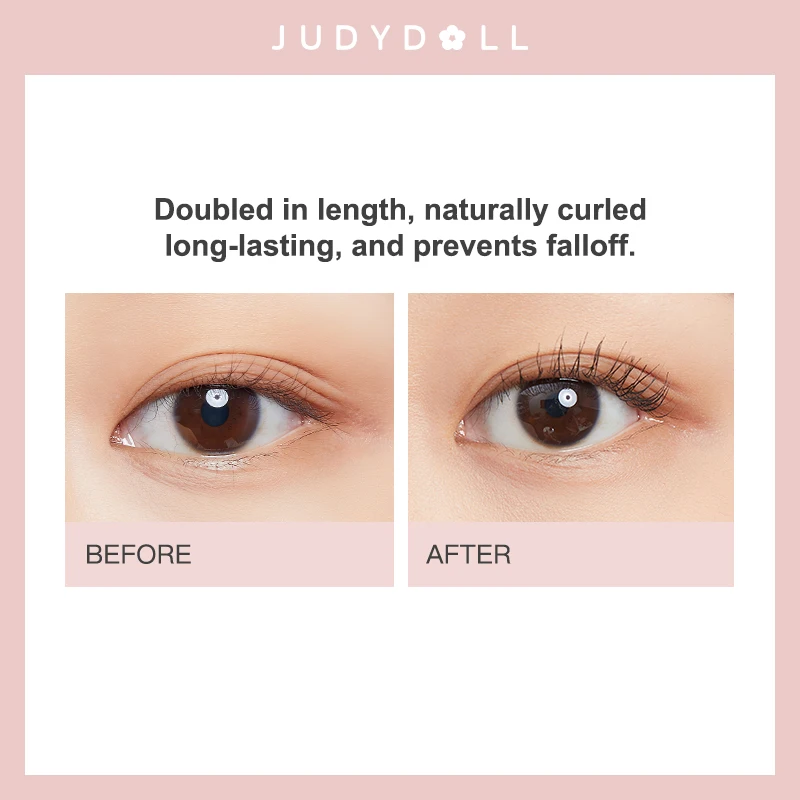 Judydoll Longtening Lash Primer, ติดทนนาน & Smudge-Proof, Curling & Volumizing, มาสคาร่า, กันน้ํา