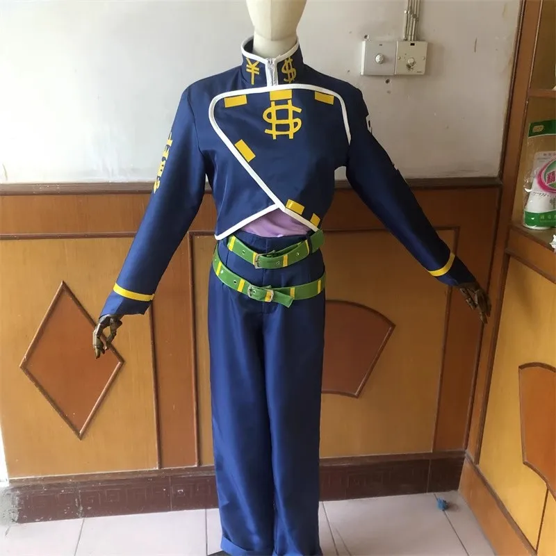 Anime Jo Adventure Nijimura Okuyasu Cosplay Costumes With Coat Pants Belt Tops Outfit Halloween Party Costume Sets For Women Men