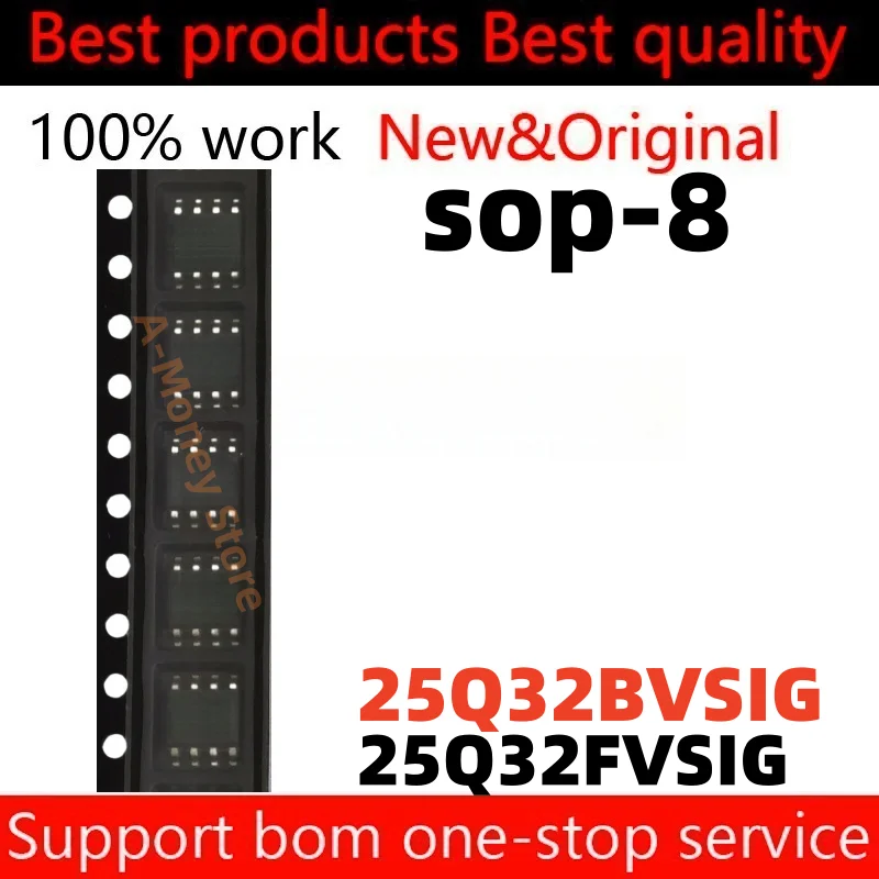 

(10pcs)W25Q32BVSIG 25Q32BVSIG W25Q32FVSIG W25Q32FVSSIG 25Q32FVSIG W25Q32 sop-8