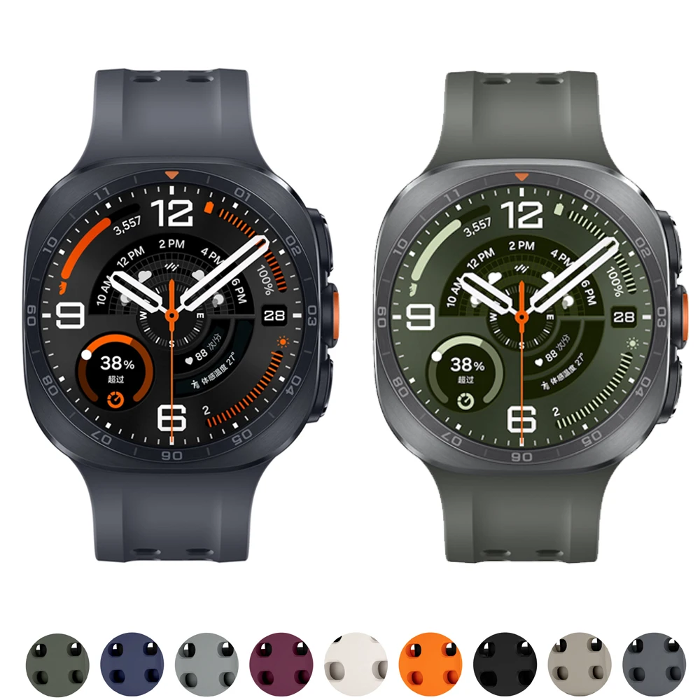 Band For Samsung Galaxy Watch Ultra 2 Strap 47mm Sport Silicone Replacement Original 1:1 Bracelet correa Galaxy Watch 2026 Ultra