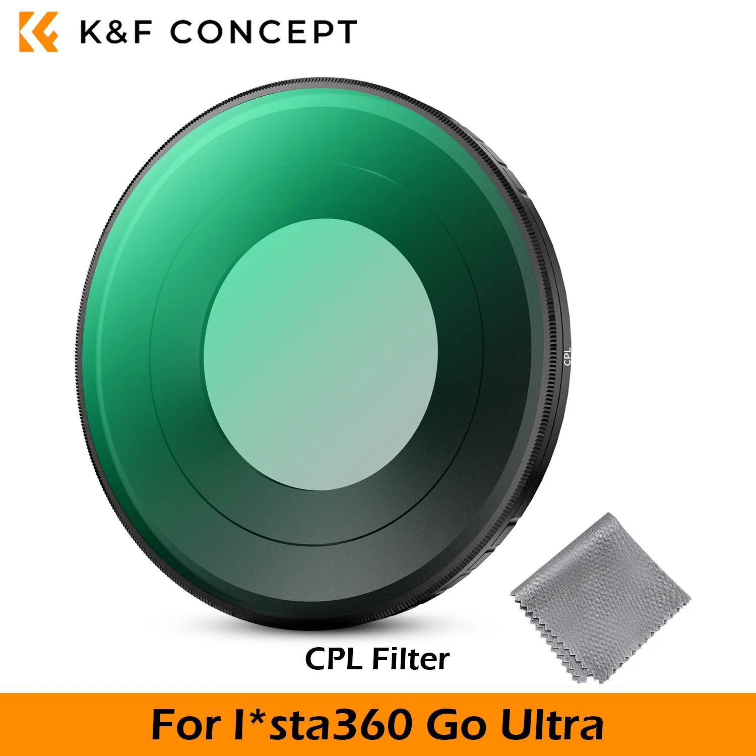 K&F CONCEPT CPL ND8 ND16 ND32 ND64 Filter Kit for Insta360 GO Ultra Multi-Coated HD Optical Glass Light Reduction Metal Frame image 3