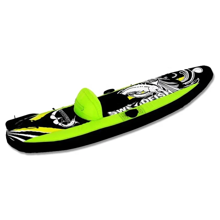 Customized 1 Person Inflatable Single Paddle Barca Or Kayak For Sale