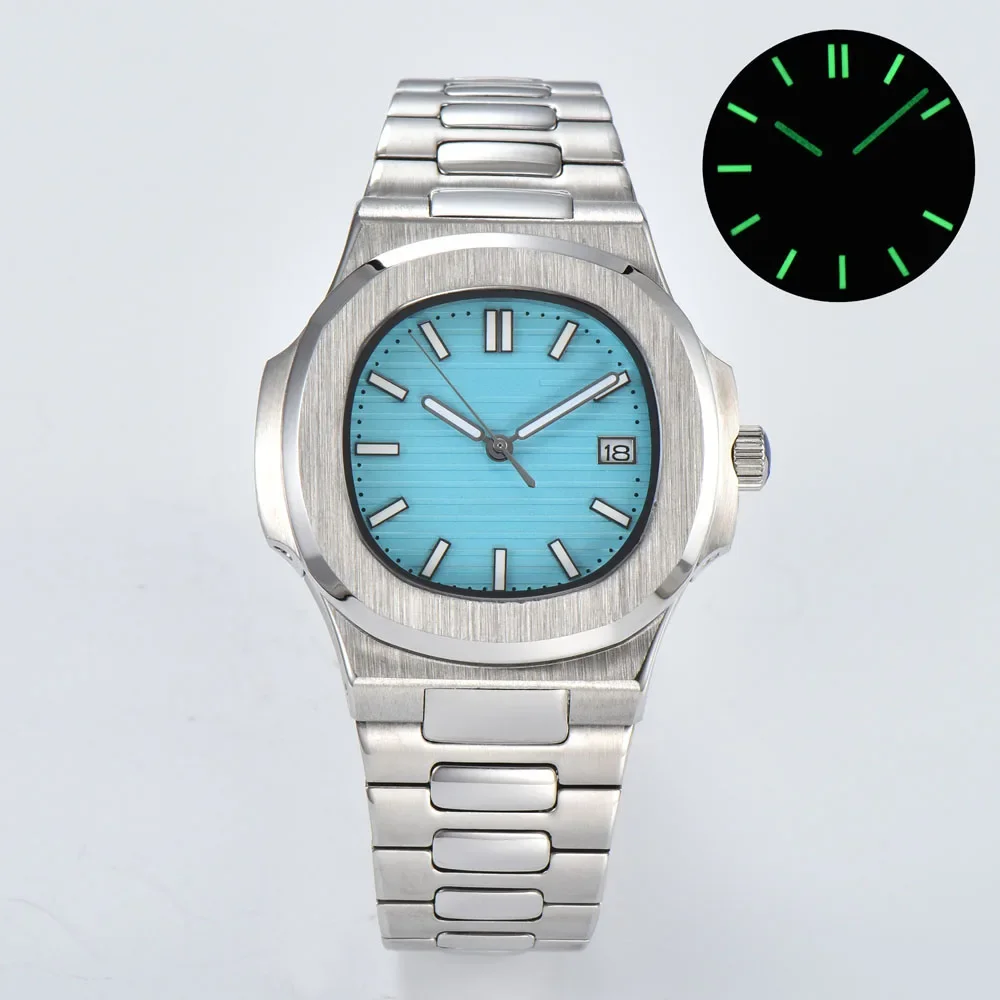 Gli orologi nautilusian NH35 da uomo di lusso da 43 mm con cassa in cristallo di zaffiro in oro rosa 5811/1460G-001 5711/1R-001 possono personalizzare il logo