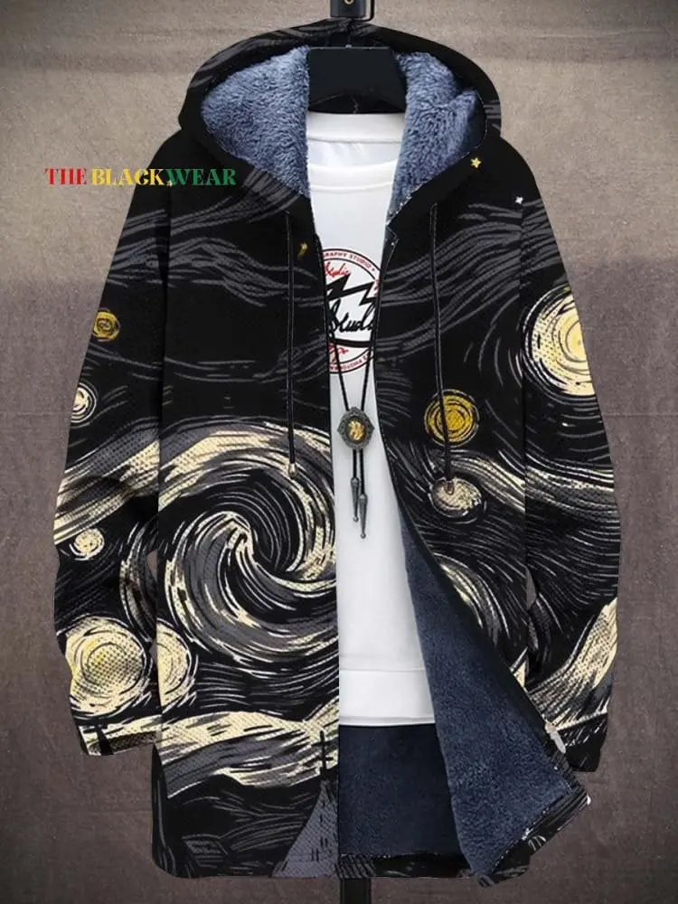 

Винтажный японский художественный Ukiyo-e Waves унисекс, плюшевый толстый свитер с длинными рукавами, кардиган, пальто, толстовки с флисовой подкладкой, пальто на молнии