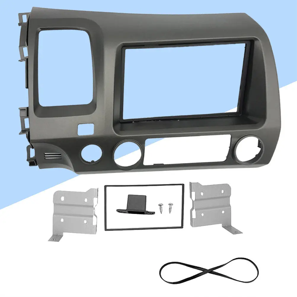 

1Set 2008-2011 Dash Stereo Frame Metal Replacement Double Din Car Dvd Player Mounting Trim Bezel Panel Car Stereo Frame