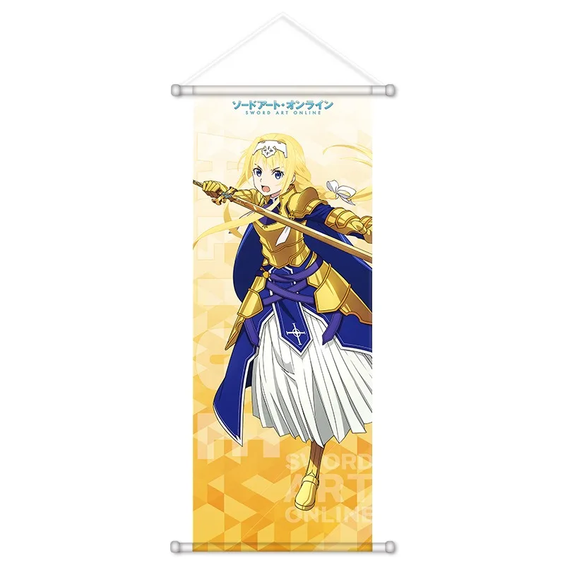 Sword Art Online Anime Peripheral Asuna Kirito Shino Alice Kawaii Posters Canvas Wall Art Pictures Decor Birthday Gift view 4