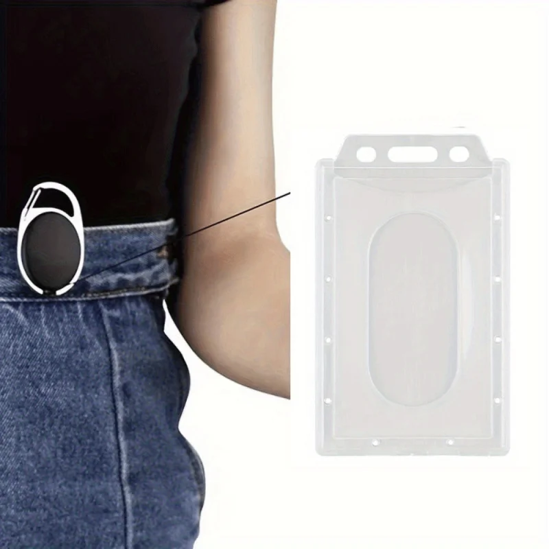 4TransparentPVCCard protector - High-quality dustproof rounded corner design，Suitable for office use、Wallets and two styles for