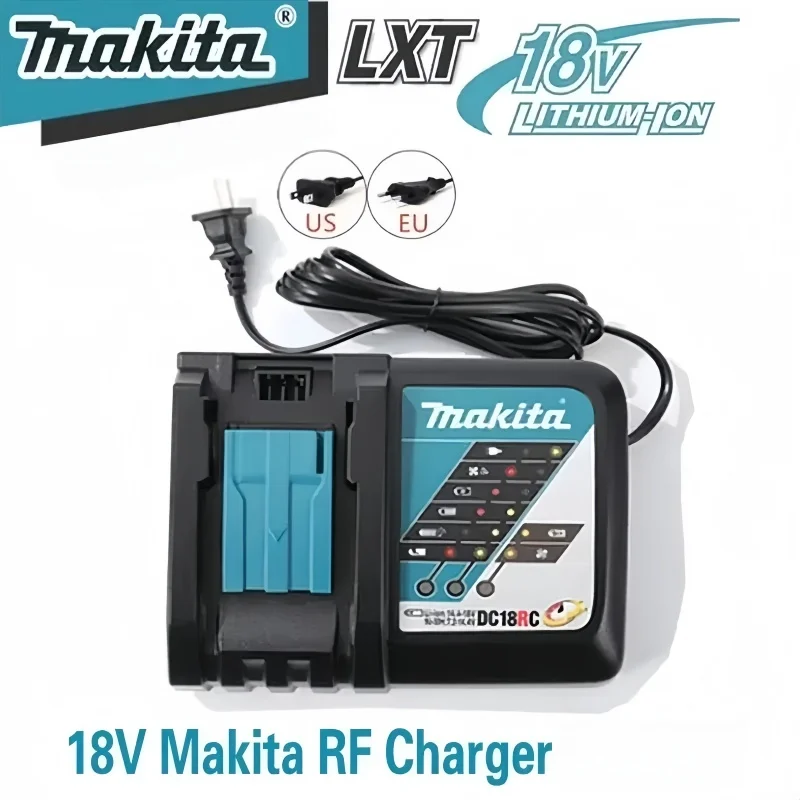 Makita DC18RC 3A Rapid Li-ion Charger Compatible with 14.4V-18V LXT Batteries BL1815 BL1830 BL1860 BL1430 BL1450 Power Tool