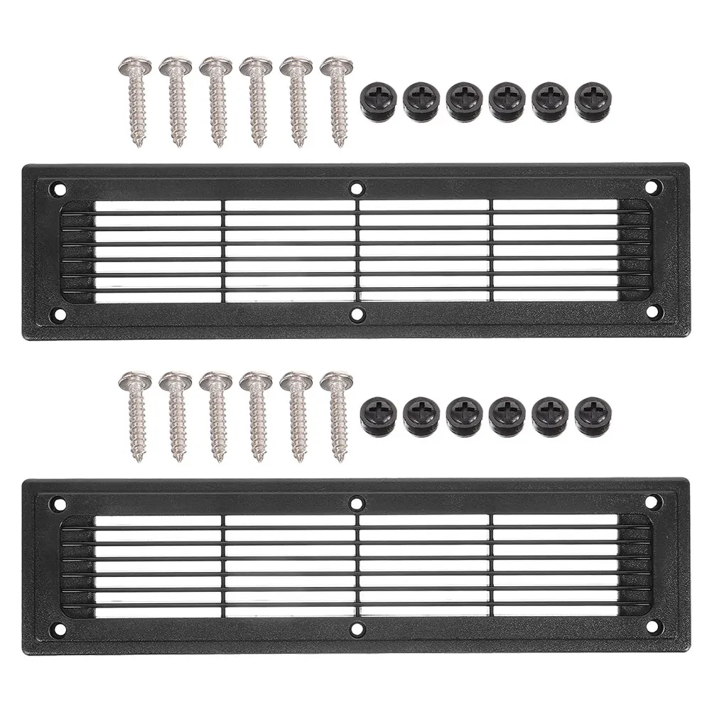 

2 pcs Air Conditioning Vents Durable Plastic Louvered Design Effective Ventilation RV Bus Central Easy Installation Sleek