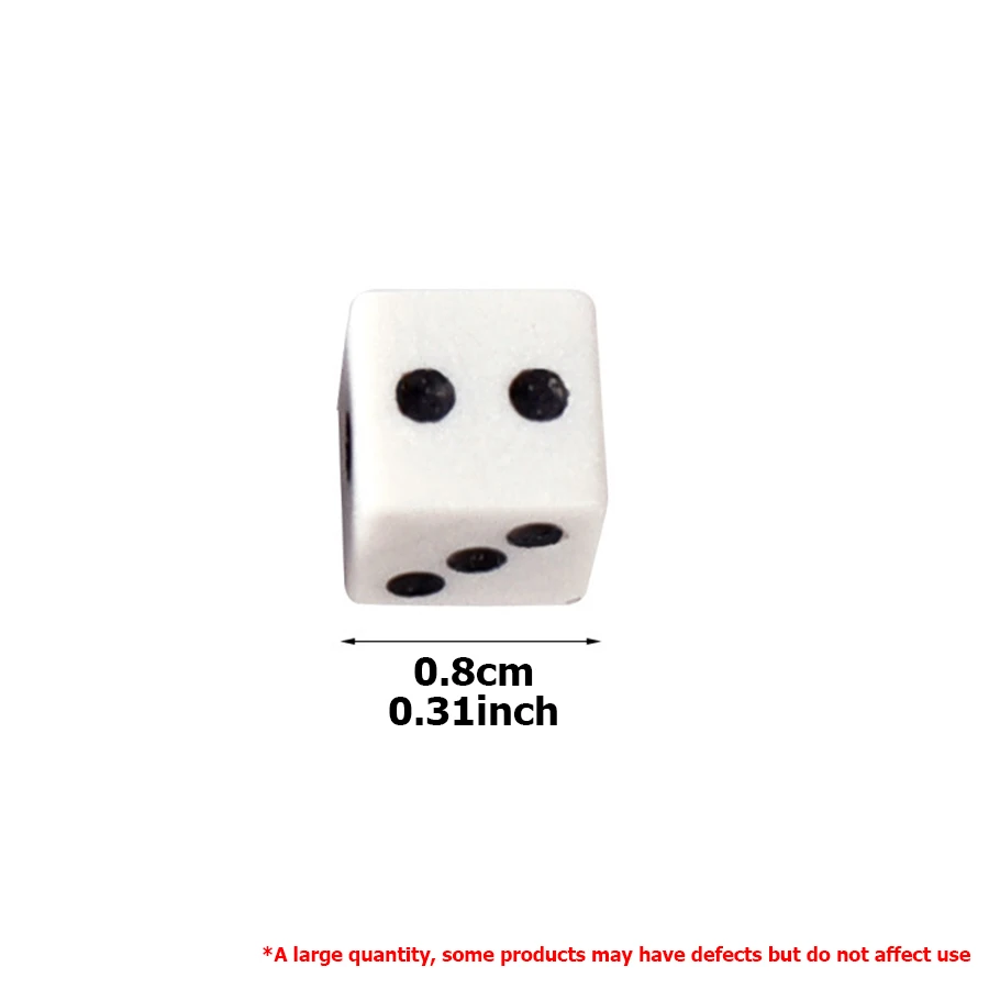 200 قطعة 8 مللي متر نرد زاوية مربع صغير |   لوازم الألعاب المرقمة |   مثالية لألعاب الطاولة وأنشطة الحفلات والدعائم اليدوية اليدوية