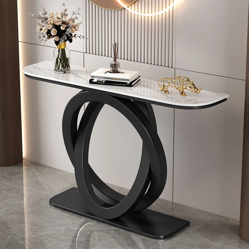 Luxury Trendy Console Table Curved Unique Beauty Elegant Console Table Nordic Design Console Meuble Living Room Furniture view 5