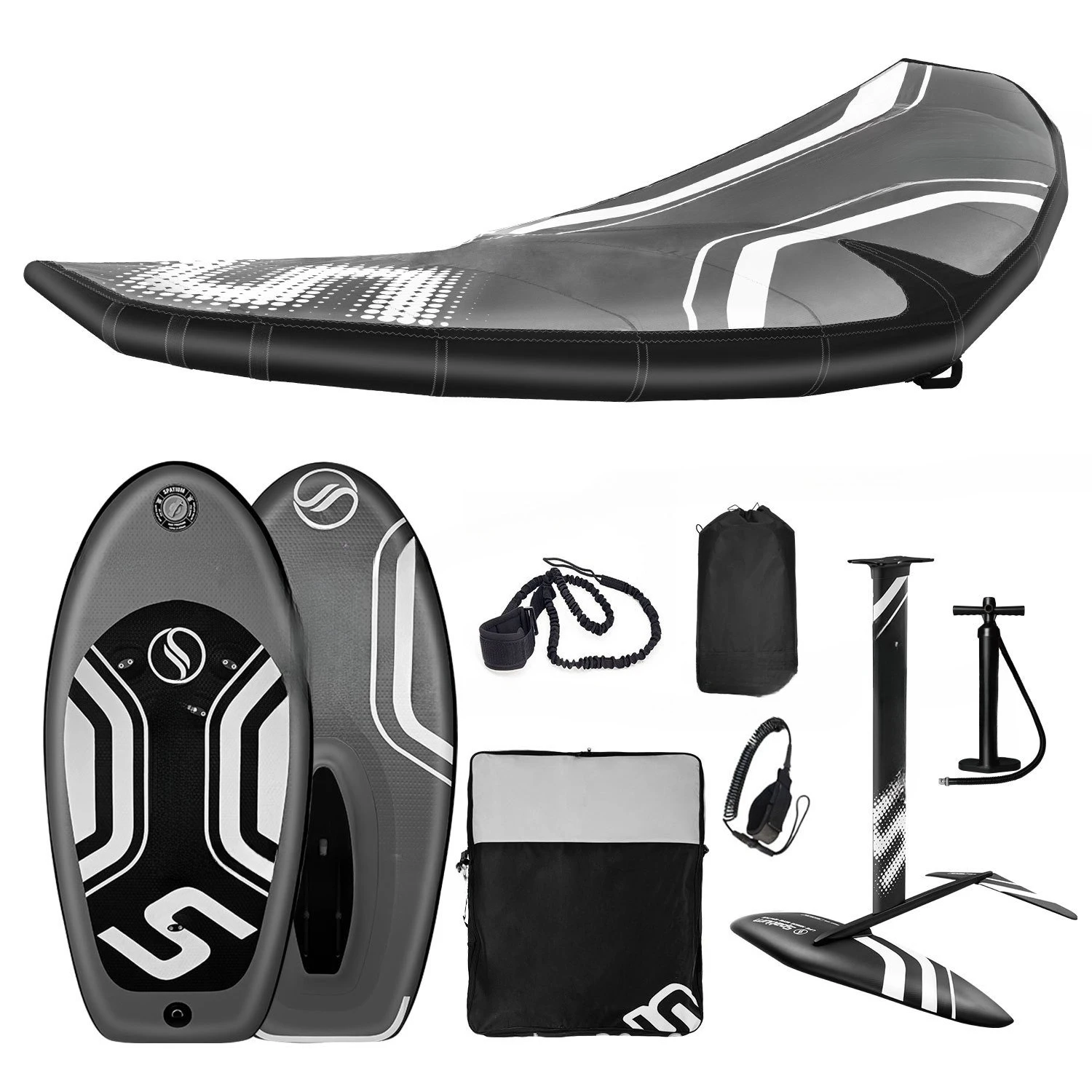 

Unpowered Hydrofoil Set Handheld Wind Wing Ski Surf Skateboard Equipment
