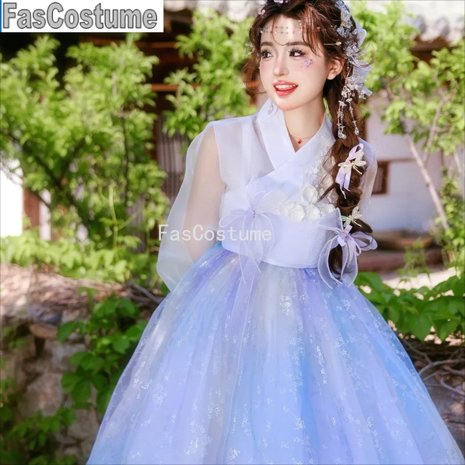 

Korean Hanbok Dress Modernized Hanbok Ancient Traditional Costume Women Palace Korea Wedding Clothes Cosplay Halloween Hanbok